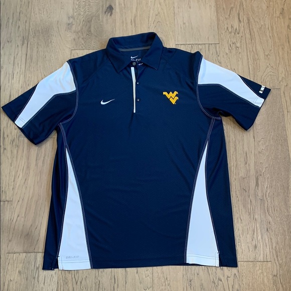 Nike Other - West Virginia Mountaineers Shirt Mens Large NCAA Football Nike Dri Fit Polo